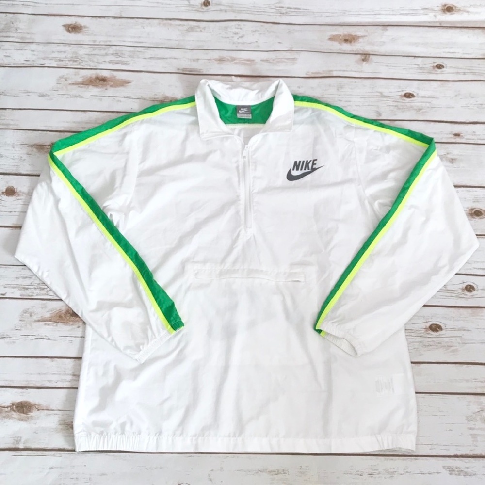 Nike White Lightweight windbreaker jacket